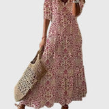 Αμαλία | Ρόμπα Maxi Καλοκαιρινή Vintage Boho
