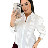 Pocali - Πουκάμισο από Κρεπ Ύφασμα με Πέρλες (Pearly Crepe Shirt)