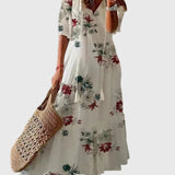 Αμαλία | Ρόμπα Maxi Καλοκαιρινή Vintage Boho