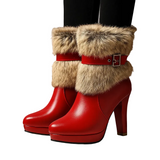 Carmen - Μπότες με Οικολογική Γούνα (Faux Fur Boots)