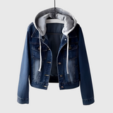 CAROLYN | Κομψό Denim Jacket με Κουκούλα