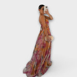 Giselle | Μαγευτικό Maxi Φόρεμα με Floral Σχέδιο
