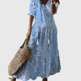 Αμαλία | Μαξι φόρεμα καλοκαιριού Vintage Boho