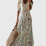 Αμαλία | Μαξι φόρεμα καλοκαιριού Vintage Boho