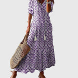 Αμαλία | Ρόμπα Maxi Καλοκαιρινή Vintage Boho