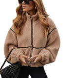 Hannah | Chill Whispers Shearling Τζάκετ με Contrast Τελειώματα (Chill Whispers Contrast Trim Shearling Jacket)