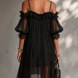 Céline | Robe Longue Chiffon Col V