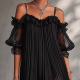 Céline | Robe Longue Chiffon Col V