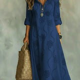 Robe Longue d'Été à Fleurs Sienna