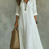 Robe Longue d'Été à Fleurs Sienna