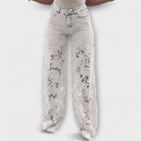 Jeans patchwork με δαντέλα στη μόδα